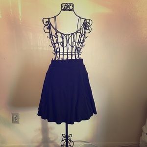 A plain black skirt